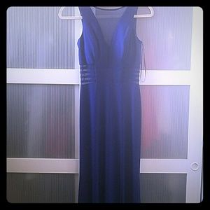 Navy long dress